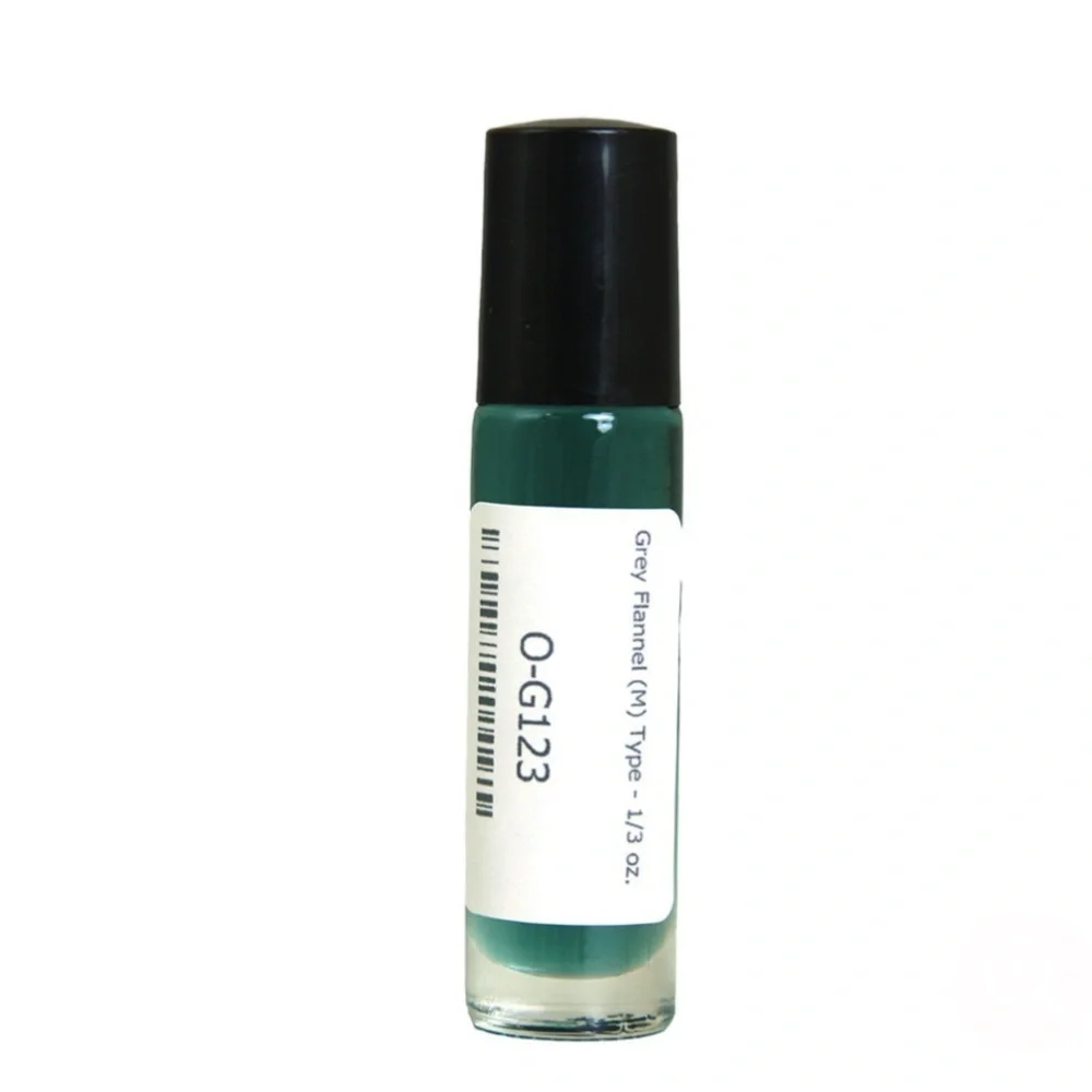 Grey Flannel (M) Type in 1/3 OZ Roll-On Glass Roll-On Bottle